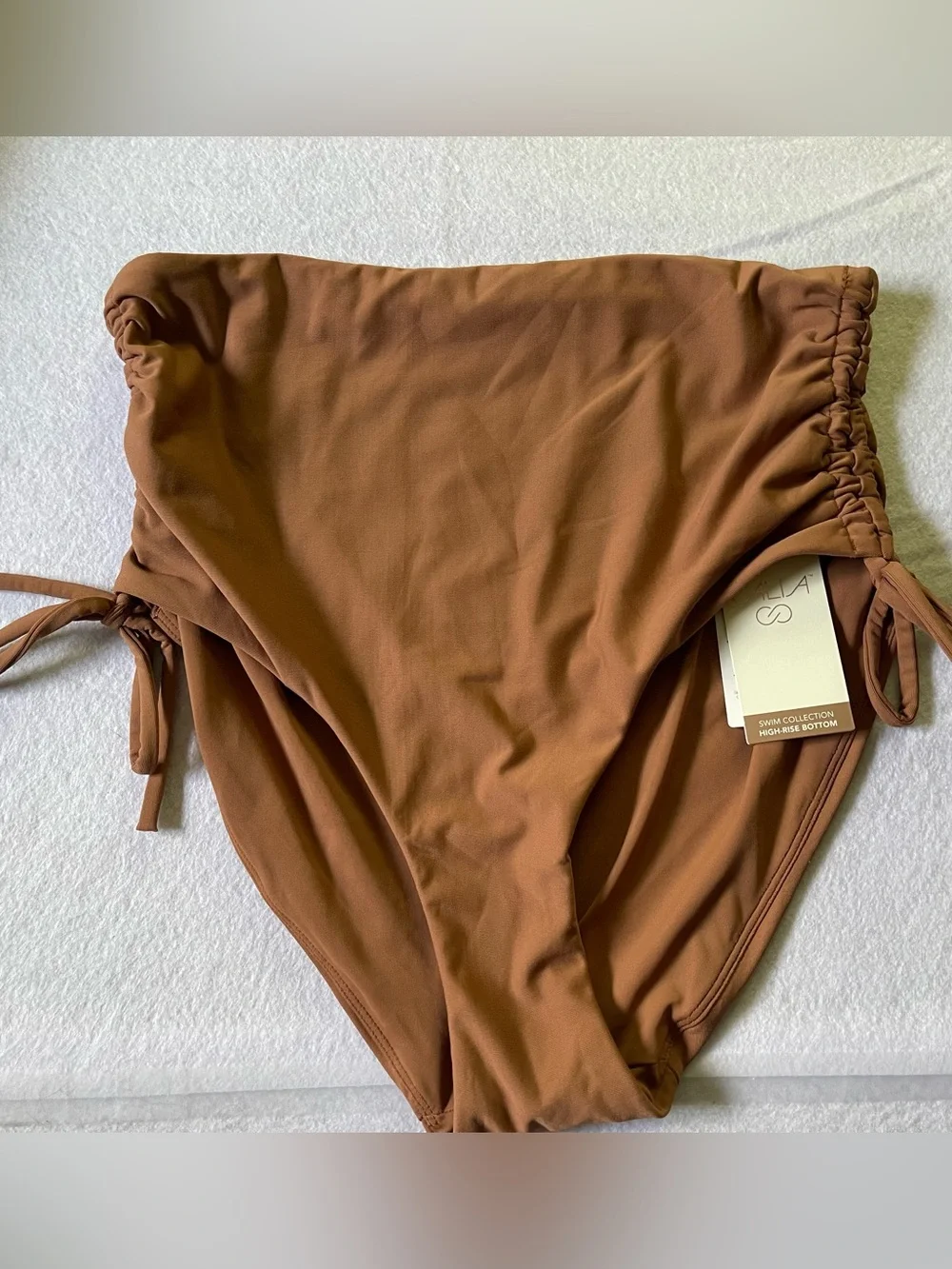 NWT’S CALIA by Carrie Underwood Rust Brown Bikini Bottoms with Side Ties